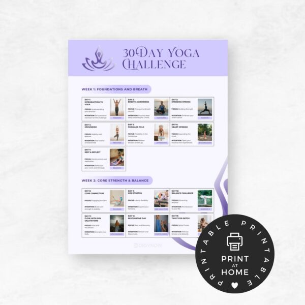 30-Day Yoga Challenge Program