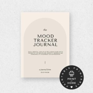 4 Week Guided Daily Mood Tracker Journal