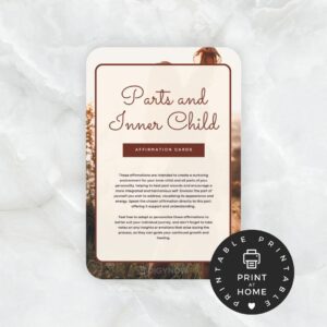 AFFIRMATION CARDS: Parts and Inner Child