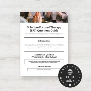 Comprehensive SFT Questions for Therapy & Coaching