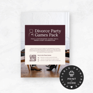 Divorce Party Games Pack: Laughter & Empowerment