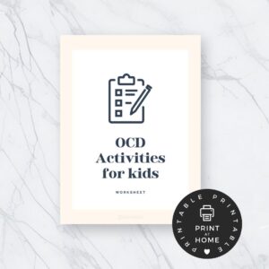 OCD Activities for Kids: Therapeutic Workbook